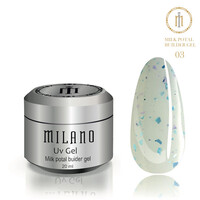 Зображення  Гель з поталлю Milano Uv Builder Gel Milk Potal 03, 20 мл, Об'єм (мл, г): 20, Колір: 03