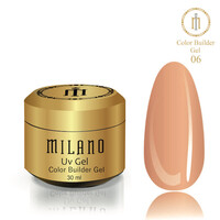 Зображення  Моделюючий гель Milano Color Builder Gel 06, 30 мл, Об'єм (мл, г): 30, Колір: 06