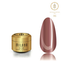 Зображення  Гель для металевого френчу Milano Metallic Painting Gel 6, 6 мл, Об'єм (мл, г): 6, Колір: 06
