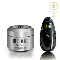 Зображення  Гель з опаловим ефектом Milano Uv Builder Gel Opal 08, 20 мл, Об'єм (мл, г): 20, Колір: 08