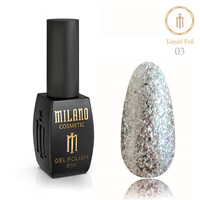 Зображення  Гель-лак Milano Liquid Foil 03, 8 мл, Об'єм (мл, г): 8, Колір: 03