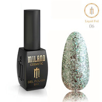 Зображення  Гель-лак Milano Liquid Foil 06, 8 мл, Об'єм (мл, г): 8, Колір: 06