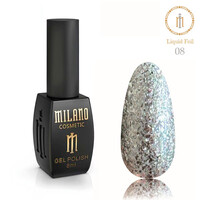 Зображення  Гель-лак Milano Liquid Foil 08, 8 мл, Об'єм (мл, г): 8, Колір: 08