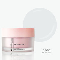 Изображение  Моделирующий гель Molekula Builder Gel Mousse MB201 Soft Milk, 15 мл, Объем (мл, г): 15, Цвет: 201