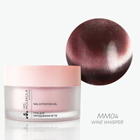 Изображение  Гель с эффектом кошачий глаз Molekula Magnetic Muse Gel МM04 Wine Whisper, 30 мл, Объем (мл, г): 30, Цвет: 04