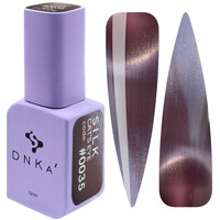 Изображение  Гель-лак кошачий глаз DNKa Gel Polish Cat's Eye Silk 0035, 12 мл, Объем (мл, г): 12, Цвет: 0035