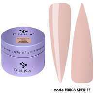 Зображення  Гель моделюючий DNKa Builder Gel Light 0008 Sheriff, 30 мл, Об'єм (мл, г): 30, Колір: 0008