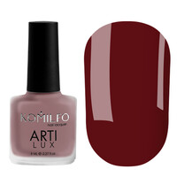 Зображення  Лак для нігтів Komilfo ArtiLux Lady in Red 005 sangria red, емаль, 8 мл, Об'єм (мл, г): 8, Колір: 005
