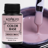 Зображення  База для гель-лаку Komilfo Color Base French 014, барило 30 мл, Об'єм (мл, г): 30, Колір: 014
