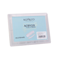 Зображення  Верхні форми Komilfo Acry Gel Top Nail Forms Multishape універсальні, 120 шт