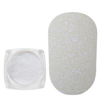 Зображення  Блискітки Komilfo 027, розмір 0.1 мм білі, світло-синій перелив, 2.5 г, Колір: 027