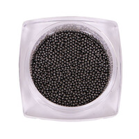 Зображення  Бульйонки металеві Komilfo black nickel, 0.8 мм, 6 г