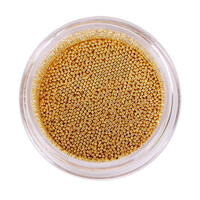 Зображення  Бульйонки металеві Komilfo золото, 0.6 мм, 6 г