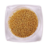 Зображення  Бульйонки металеві Komilfo золото, 1 мм, 6 г