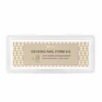Зображення  Верхні форми для моделювання F.O.X Decking Nail form 4.0 Класичний мигдаль, 28 шт