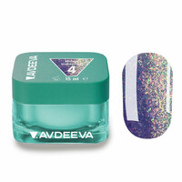 Зображення  Голографічний гель для моделювання нігтів V.Avdeeva Mirage Builder Gel №4 Hema&Tpo Free, 15 мл, Об'єм (мл, г): 15, Колір: 04