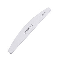 Зображення  Пилочка для нігтів Komilfo півколо сіра, 100/180 гріт