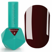 Зображення  Гель-лак V.Avdeeva Chocolate Color 4 гіркий шоколад Hema&Tpo Free, 12 мл, Об'єм (мл, г): 12, Колір: 04
