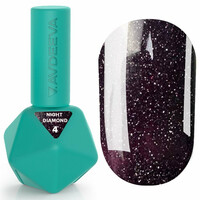 Зображення  Гель-лак V.Avdeeva Night Diamond 4 світловідбиваючий темно-сливовий Hema&Tpo Free, 12 мл, Об'єм (мл, г): 12, Колір: 04