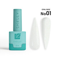 Зображення  Камуфлююча база з шимером Shelly Opal Base 01, 12 мл, Об'єм (мл, г): 12, Колір: 01