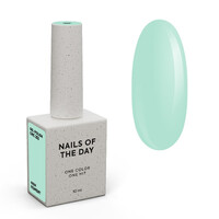 Изображение  NAILSOFTHEDAY Gel polish Chic 253 пастельно-бирюзовый гель-лак, перекрывающийся в один слой, 10 мл, Объем (мл, г): 10, Цвет: 253 Chic