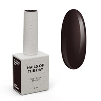 Изображение  NAILSOFTHEDAY Gel Polish Fondant 036 темно-коричневый гель-лак, перекрывающийся в один слой, 10 мл, Объем (мл, г): 10, Цвет: 036 Fondant
