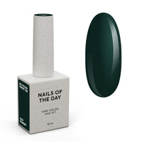 Изображение  NAILSOFTHEDAY Gel Polish Forest 328 перекрывающийся в один слой темно-зеленый гель-лак 10 мл, Объем (мл, г): 10, Цвет: 328 Forest