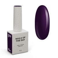 Изображение  NAILSOFTHEDAY Gel Polish Montana 296 темно-фиолетовый гель-лак, перекрывающийся в один слой, 10 мл, Объем (мл, г): 10, Цвет: 296 Montana