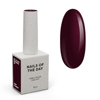 Изображение  NAILSOFTHEDAY Gel Polish Zinfandel 367 темно-бордовый гель-лак, перекрывающийся в один слой, 10 мл, Объем (мл, г): 10, Цвет: 367 Zinfandel