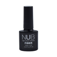 Изображение  База для гель-лака с волокнами NUB Fiber Base Coat 8 мл, молочная