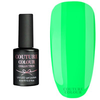 Зображення  Гель-лак Couture Colour Neon Summer 02 салатовий неон, 9 мл, Об'єм (мл, г): 9, Колір: 2