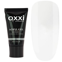 Зображення  Акрил-гель Oxxi Professional Aсryl Gel 30 мл, № 01, Об'єм (мл, г): 30, Колір: 001