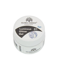 Изображение  Глиттер гель светящийся в темноте Global Fashion Luminous 5 г, № 1
