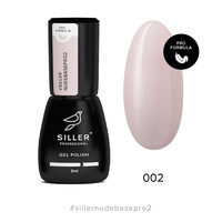 Изображение  Камуфлирующая цветная база Siller Nude Base Pro 8 мл №2 бежевый, Объем (мл, г): 8, Цвет: 02