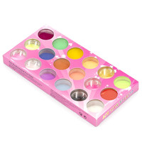 Зображення  Акрилова пудра для нігтів Global Fashion, набір 18 кольорів