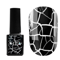 Изображение  Гель-лак Kira Nails Crack Effect White, 6 мл, Объем (мл, г): 6, Цвет: White