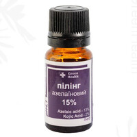 Зображення  Пілінг для обличчя азелаїновий 15% Green Health П-012, 30 мл, Об'єм (мл, г): 30