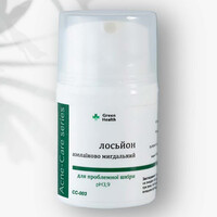 Зображення  Лосьон для проблемної шкіри азелаїново-мигдальний, рН 3,9 Green Health СС-003, 30 мл, Об'єм (мл, г): 30
