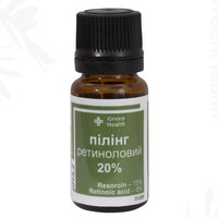Зображення  Пілінг для обличчя ретиноловий 20%, рН 3,2 Green Health П-028, 30 мл, Об'єм (мл, г): 30