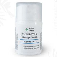 Зображення  Сироватка для обличчя гіалуронова підтягуюча з органічним кремнієм Green Health СС-016, 30 мл