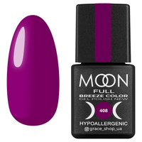 Изображение  Гель-лак для ногтей Moon Full Breeze Color 8 мл, № 408, Объем (мл, г): 8, Цвет: 408