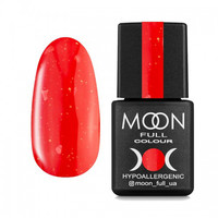 Зображення  База каучукова для гель-лаку Moon Full Leaf Rubber Base 8 мл № 09, червоний з поталлю, Об'єм (мл, г): 8, Колір: 009
