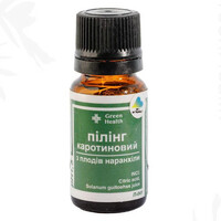 Зображення  Пілінг для обличчя каротиновий із плодів наранхіли, рН1,8 Green Health П-041, 100 мл, Об'єм (мл, г): 100