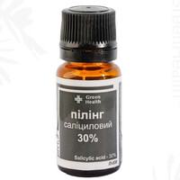 Зображення  Пілінг для обличчя саліциловий 30%, рН 1,5 Green Health П-030, 100 мл, Об'єм (мл, г): 100