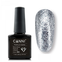 Зображення  Гель-лак рідка фольга CANNI 484 срібло об'ємне, 7,3 мл, Об'єм (мл, г): 7.3, Колір: 484
