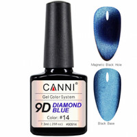 Зображення  Гель-лак CANNI 9D Diamond blue 14, 7,3 мл, Об'єм (мл, г): 7.3, Колір: 14