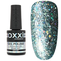 Зображення  Гель-лак глітерний Oxxi Star Gel 10 мл № 4 м'ятний, Об'єм (мл, г): 10, Колір: 004