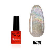 Изображение  Гель-лак для ногтей Nails Molekula Holographic Cat`s Eye 6 мл, № HC01, Объем (мл, г): 6, Цвет: HC01