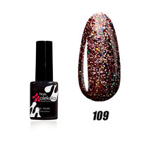 Зображення  Гель-лак для нігтів Nails Molekula Gel Polish 6 мл №109 Іскристий бордовий, Об'єм (мл, г): 6, Колір: 109