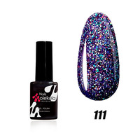 Зображення  Гель-лак для нігтів Nails Molekula Gel Polish 6 мл №111 Іскристий фіолетовий, Об'єм (мл, г): 6, Колір: 111